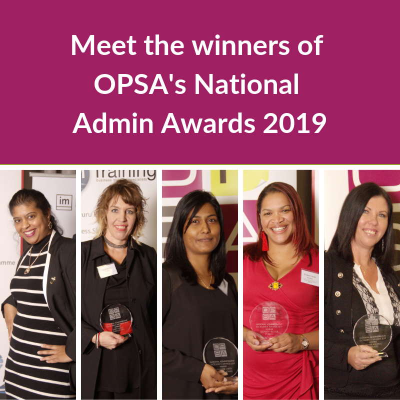 Meet the winners of OPSA’s National Admin Awards 2019
